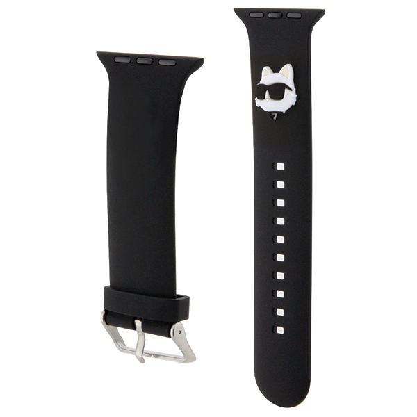 Karl Lagerfeld Apple Watch 38/40/41mm Strap 3D Rubber Choupette, Black