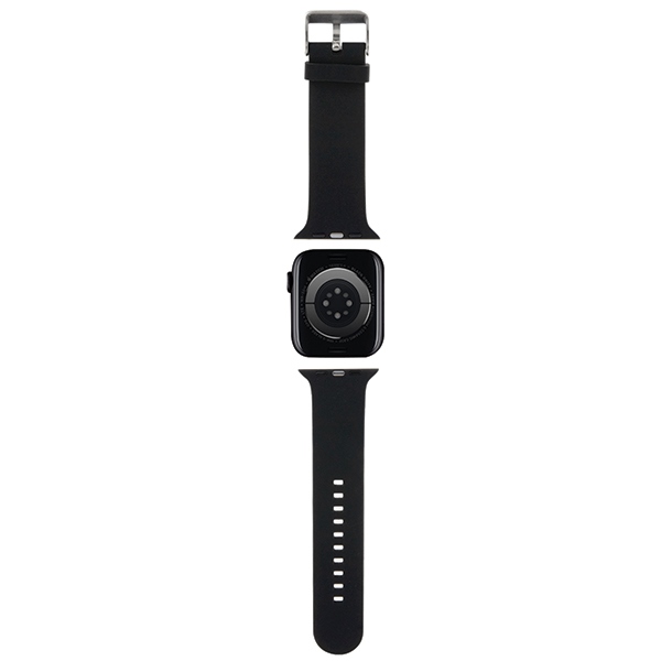 Karl Lagerfeld Apple Watch 42/44/45/49mm Strap 3D Rubber Karl&Choupette, Black