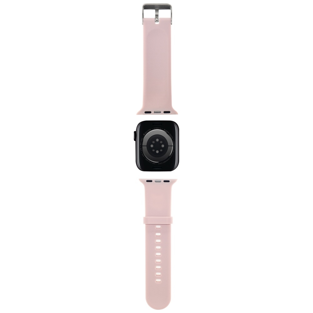 Karl Lagerfeld 3D Rubber Karl&Choupette dirželis Apple Watch 42/44/45/49mm, rožinis