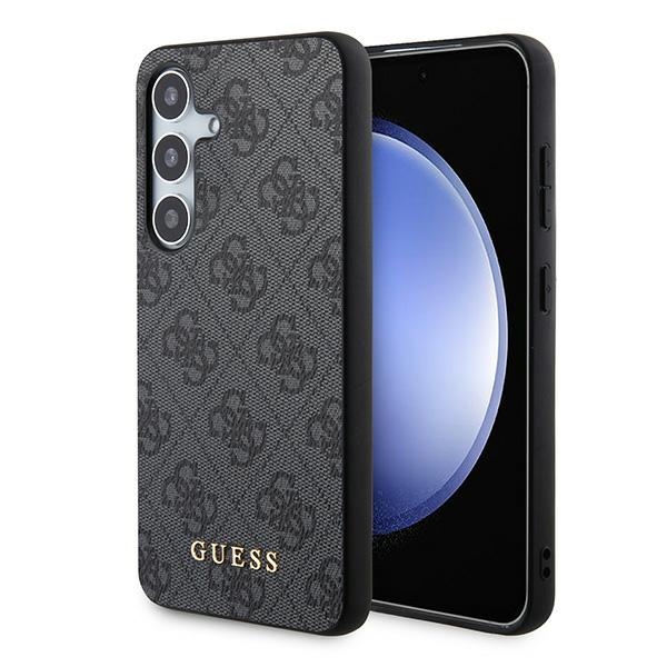 Guess dėklas Samsung Galaxy A35 telefonui 4G Metal Gold Logo, juodas