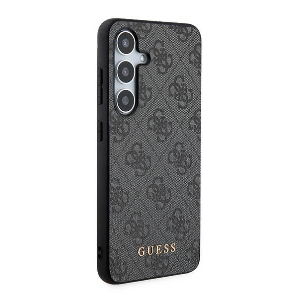 Guess Samsung Galaxy A35 Case 4G Metal Gold Logo, Black