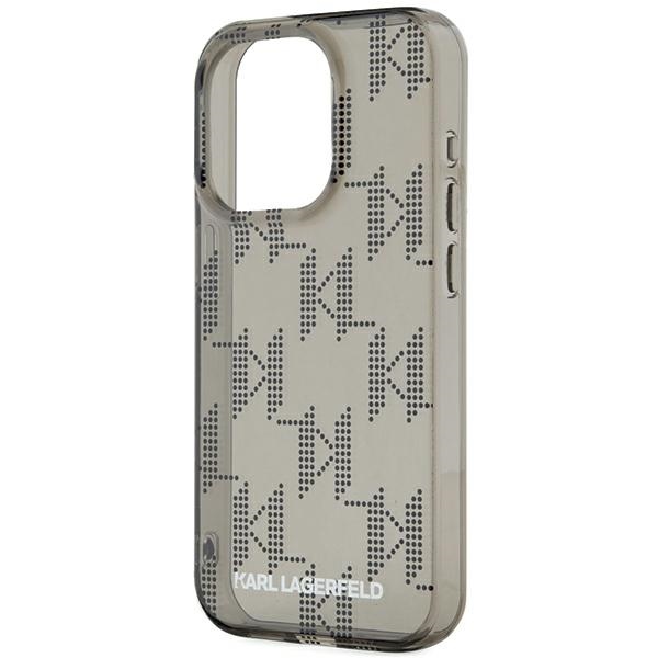 Karl Lagerfeld dėklas iPhone 15 Pro Max su virvele, juodas
