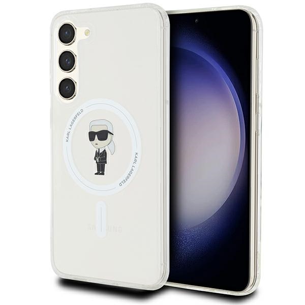 Karl Lagerfeld Samsung Galaxy S24+ Case IML Ikonik MagSafe, Transparent