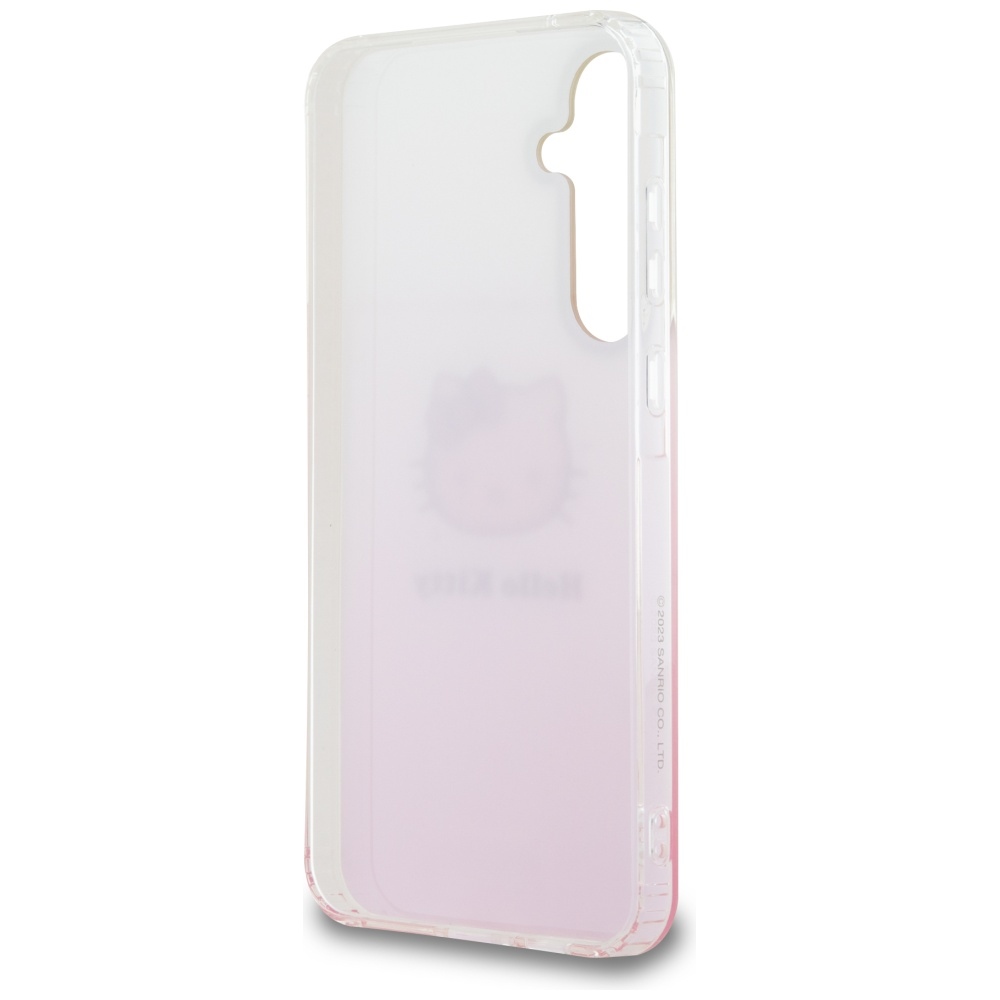 Hello Kitty Samsung Galaxy A55 dėklas IML Gradient Electrop Kitty Head, rožinis