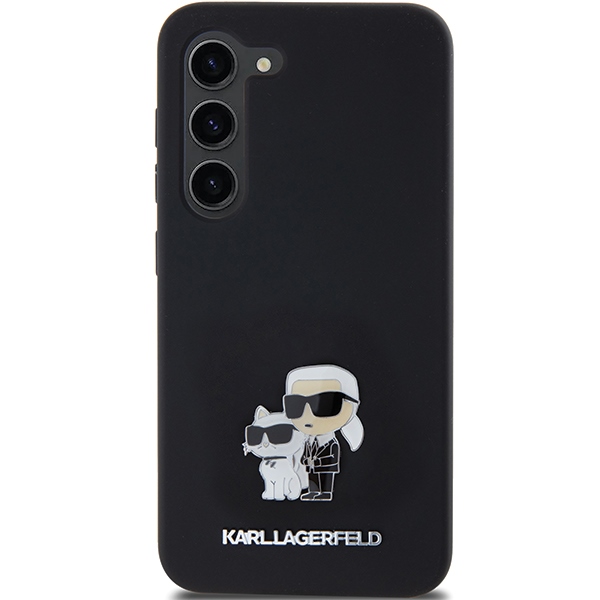 Karl Lagerfeld Samsung Galaxy S24 Case Silicone Karl & Choupette, Black