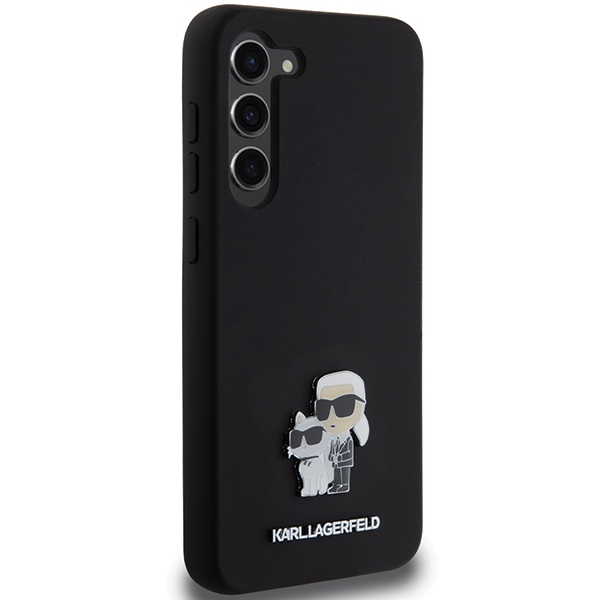 Karl Lagerfeld Samsung Galaxy S24+ dėklas Silicone Karl&Choupette, juodas
