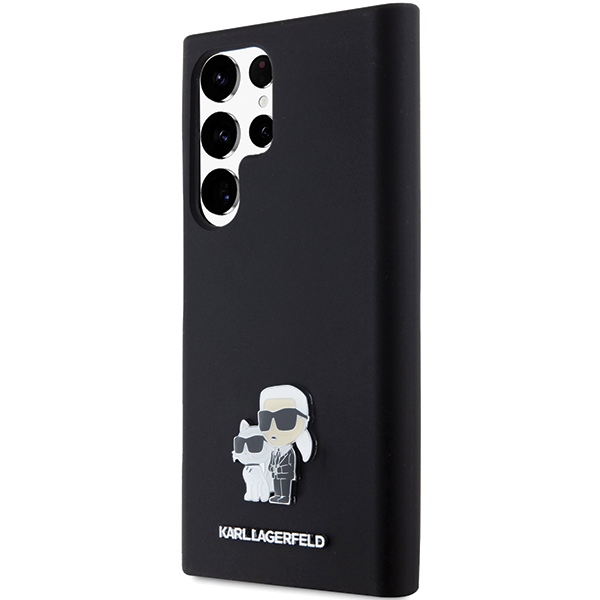 Karl Lagerfeld dėklas Samsung Galaxy S24 Ultra, Silicone Karl&Choupette, juodas