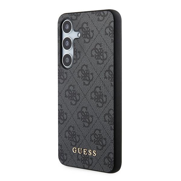 Samsung Galaxy A55 ( SM-A556B/DS ) Guess 4G Metal Gold Logo Case Cover, Black