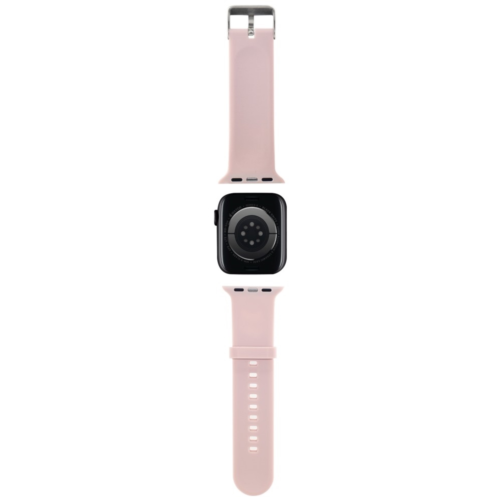 Karl Lagerfeld 3D Rubber Karl&Choupette dirželis Apple Watch 38/40/41mm, rožinis