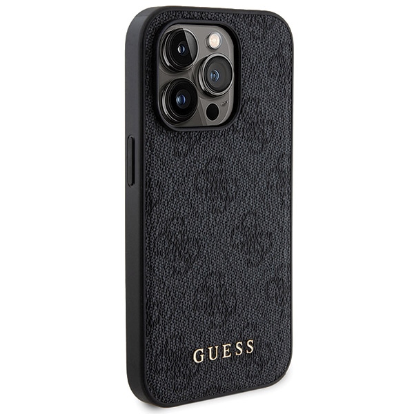 Guess 4G Metal Logo dėklas ir 5000mAh MagSafe išorinė baterija iPhone 14 Pro, juodas