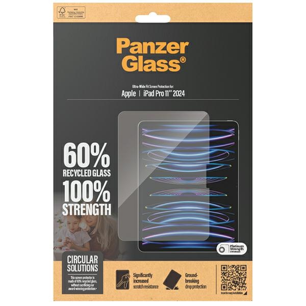 PanzerGlass Ultra-Wide Fit apsauginis stiklas, skirtas iPad Pro 11 (2024)