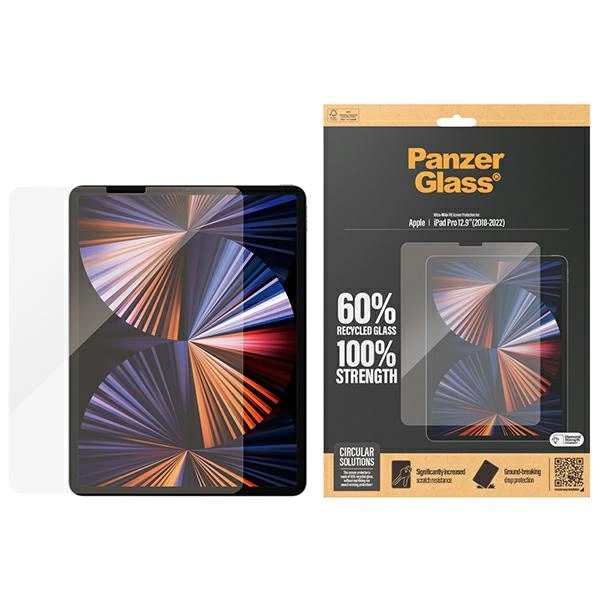 "PanzerGlass Ultra-Wide Fit" apsauginis stiklas, skirtas iPad Pro 12.9" (2018–2022)