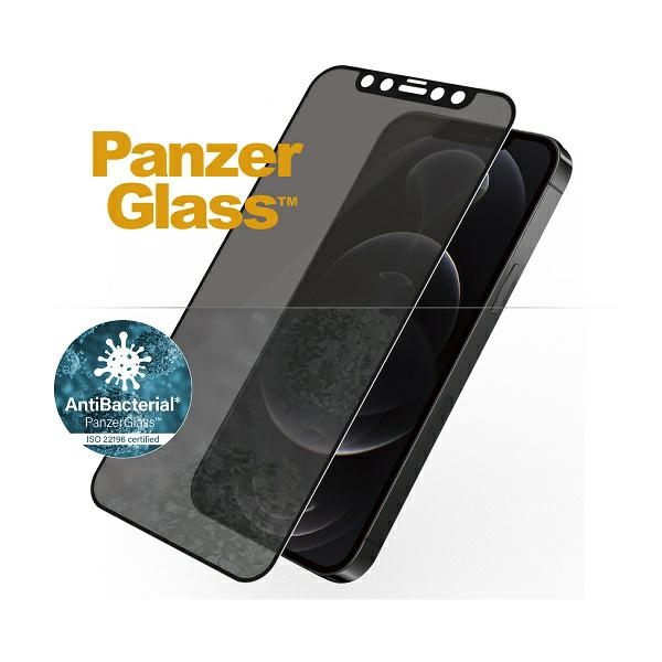 PanzerGlass iPhone 12 / 12 Pro Tempered Glass Privacy, Black Frame