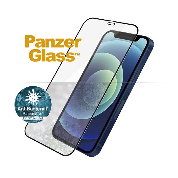 Apsauginis stiklas PanzerGlass E2E Super+ skirtas iPhone 12 mini, juodas