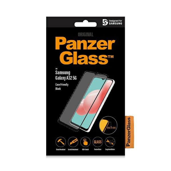 PanzerGlass Samsung Galaxy A32 5G Tempered Glass Edge-to-Edge, Black Frame