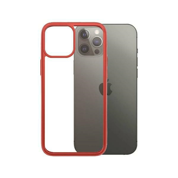 PanzerGlass ClearCase for iPhone 12 Pro Max, Transparent/Red