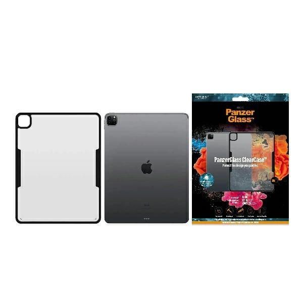PanzerGlass ClearCase dėklas Apple iPad Pro 12.9 (2018-2021), skaidrus/juodas