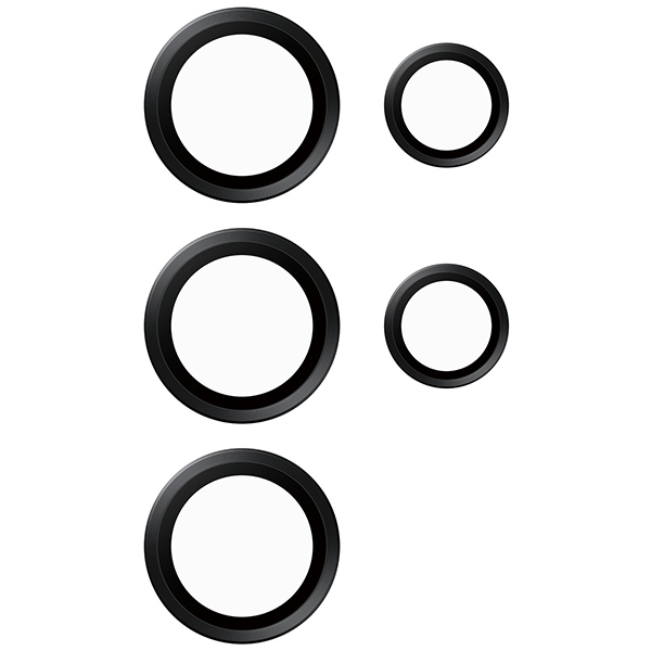 PanzerGlass Hoops Camera Protection for Samsung Galaxy S24 Ultra - with Black Frame