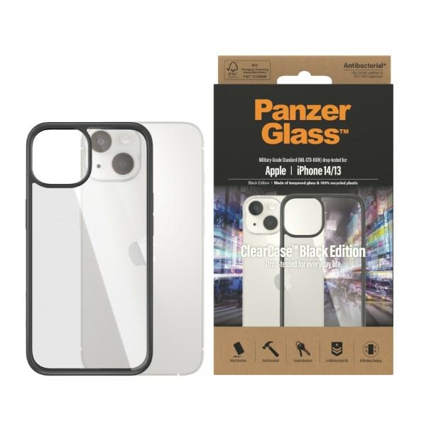 „PanzerGlass ClearCase“ dėklas „iPhone 14 / 15 / 13“, skaidrus / juodas