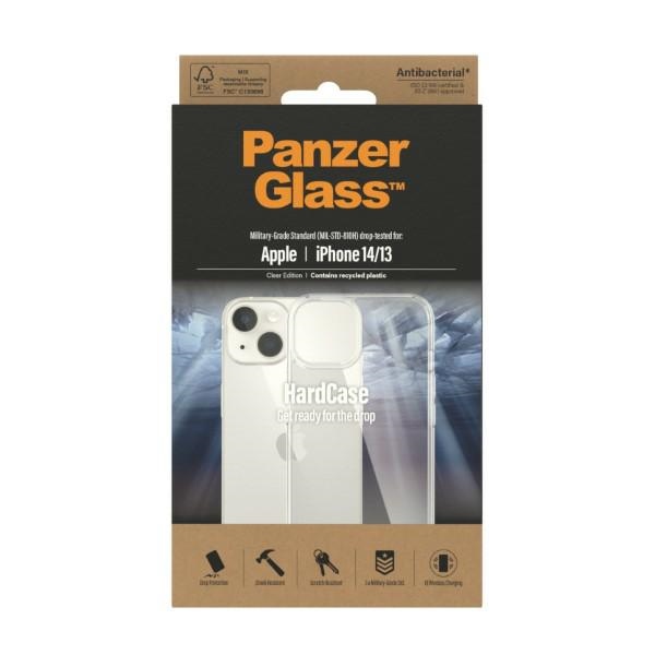 PanzerGlass HardCase antibacterial Military Grade certified case for iPhone 14 / 15 / 13 - transparent