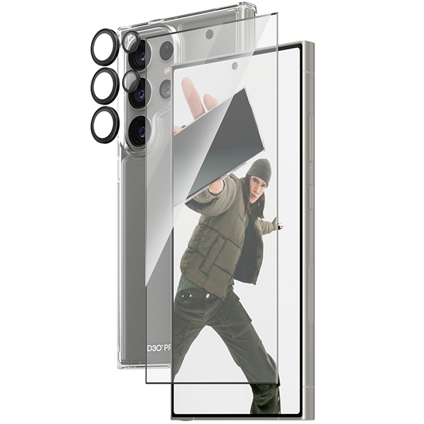 PanzerGlass 3-in-1 apsaugos rinkinys Samsung Galaxy S24 Ultra telefonui