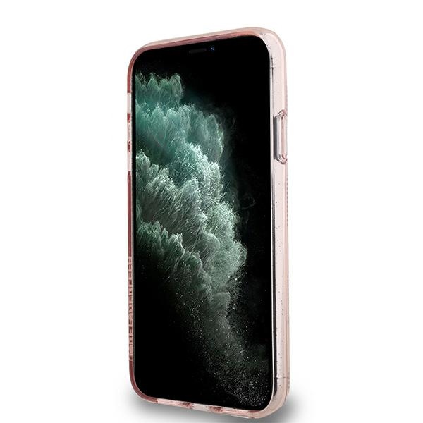Karl Lagerfeld dėklas iPhone 11 / XR IML Choupette Head & Monogram, rožinis