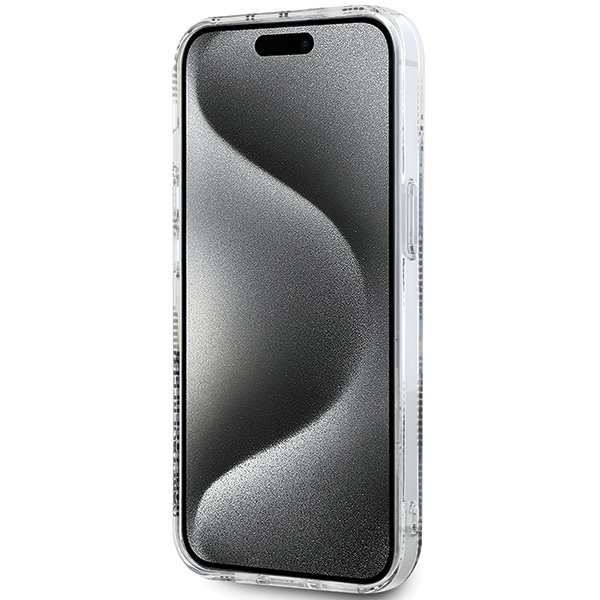 Karl Lagerfeld iPhone 15 / 14 / 13 Case IML Choupette Head & Monogram, Transparent