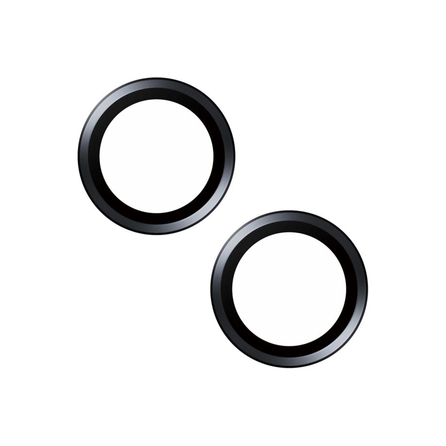 PanzerGlass Hoops Camera Protector for iPhone 15 / 15 Plus, Black Frame