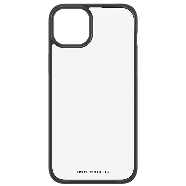 PanzerGlass ClearCase dėklas iPhone 15 Plus / 14 Plus, skaidrus/juodas