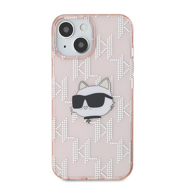 Karl Lagerfeld IML Choupette Head dėklas iPhone 15 / 14 / 13, rožinis