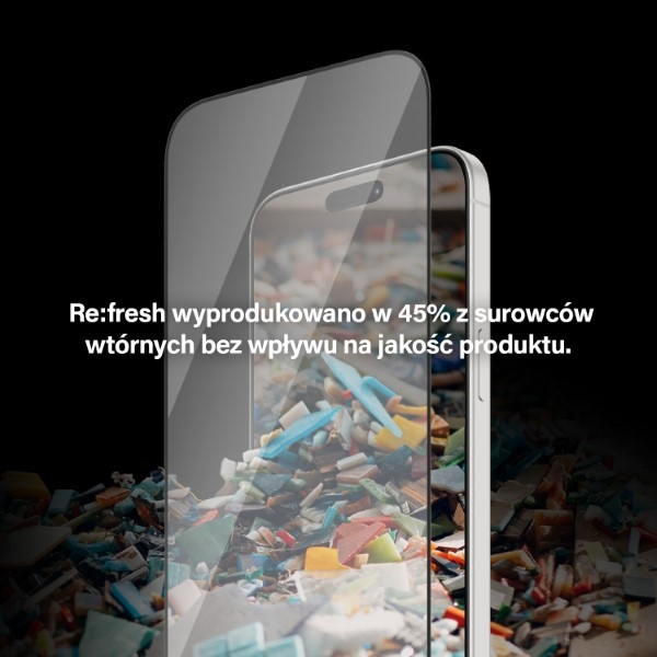 Apsauginis stiklas PanzerGlass Re:fresh Glass iPhone 15 Pro su aplikatoriumi