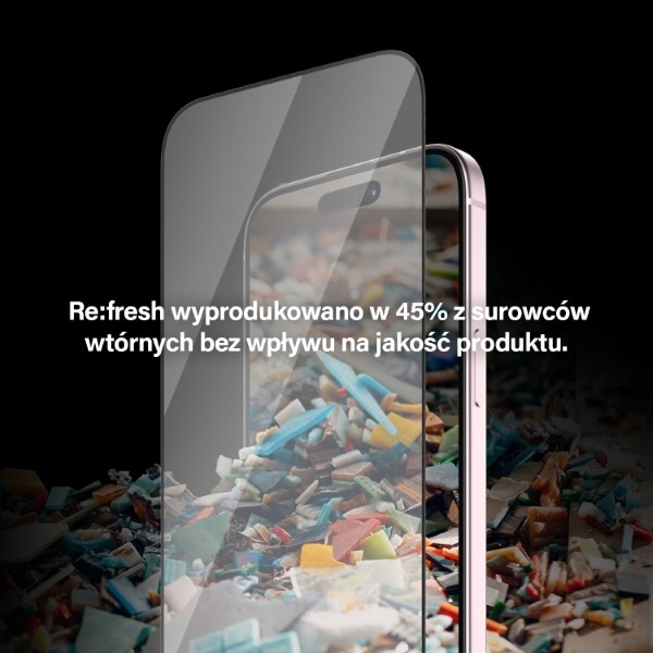 Apsauginis stiklas PanzerGlass Re:fresh Glass iPhone 15 su aplikatoriumi