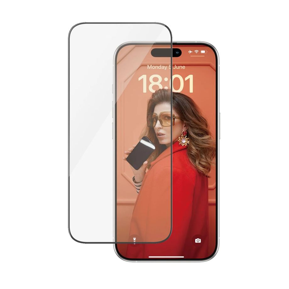 PanzerGlass Ultra-Wide Fit Tempered Glass for iPhone 15 Pro with Positioner