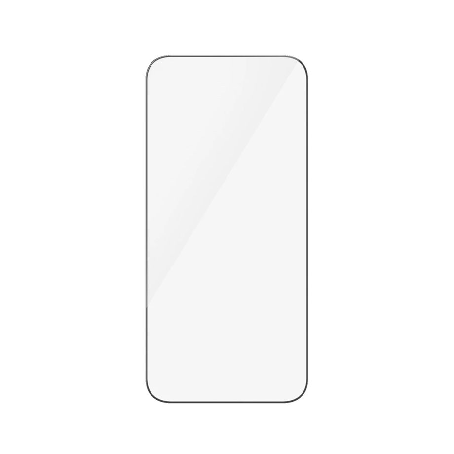Apsauginis stiklas PanzerGlass Ultra-Wide Fit, skirtas iPhone 15 Pro Max, su rėmeliu