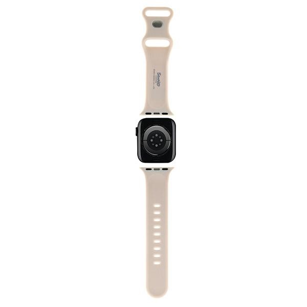 Hello Kitty Apple Watch 38/40/41mm silikoninis dirželis, smėlio spalvos