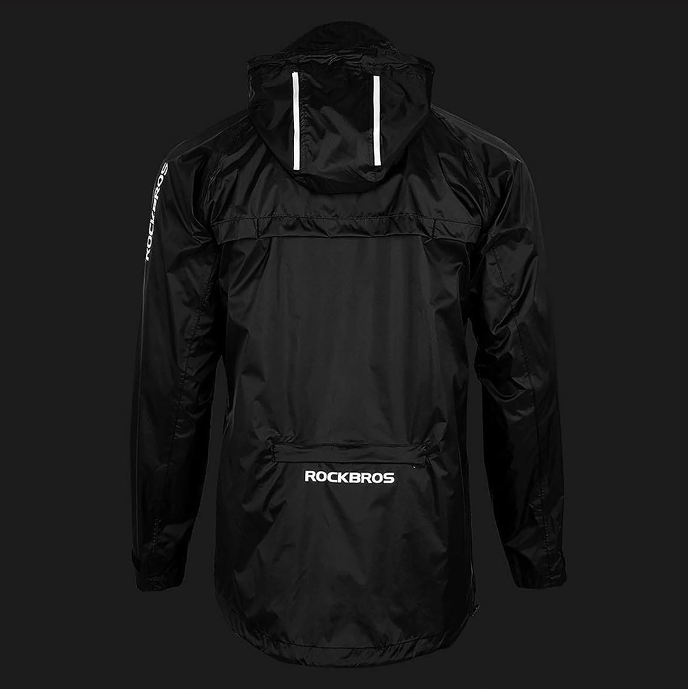 Kvėpuojanti striukė nuo lietaus Rockbros YPY013BK3XL, XXXL, juoda