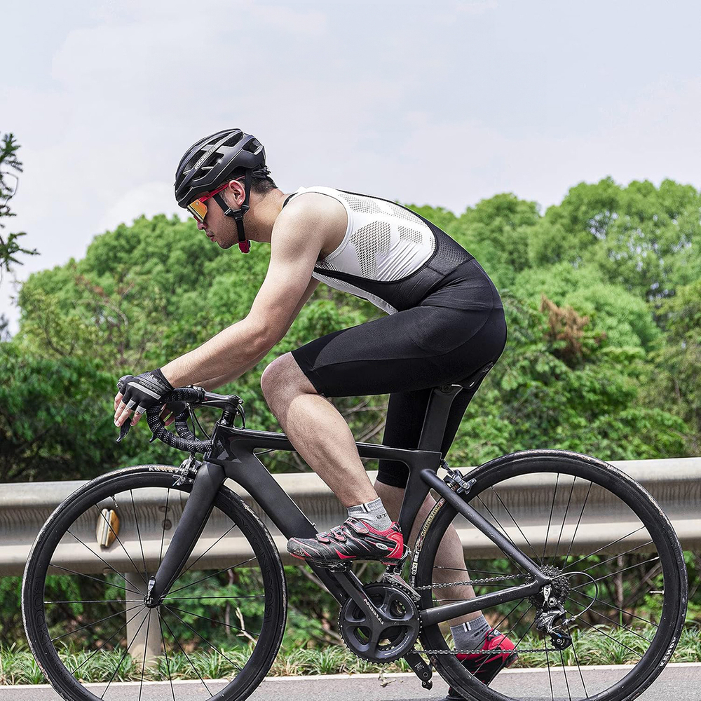 Rockbros RK20023XL Bib Cycling Shorts with Insert, XXXL, Black