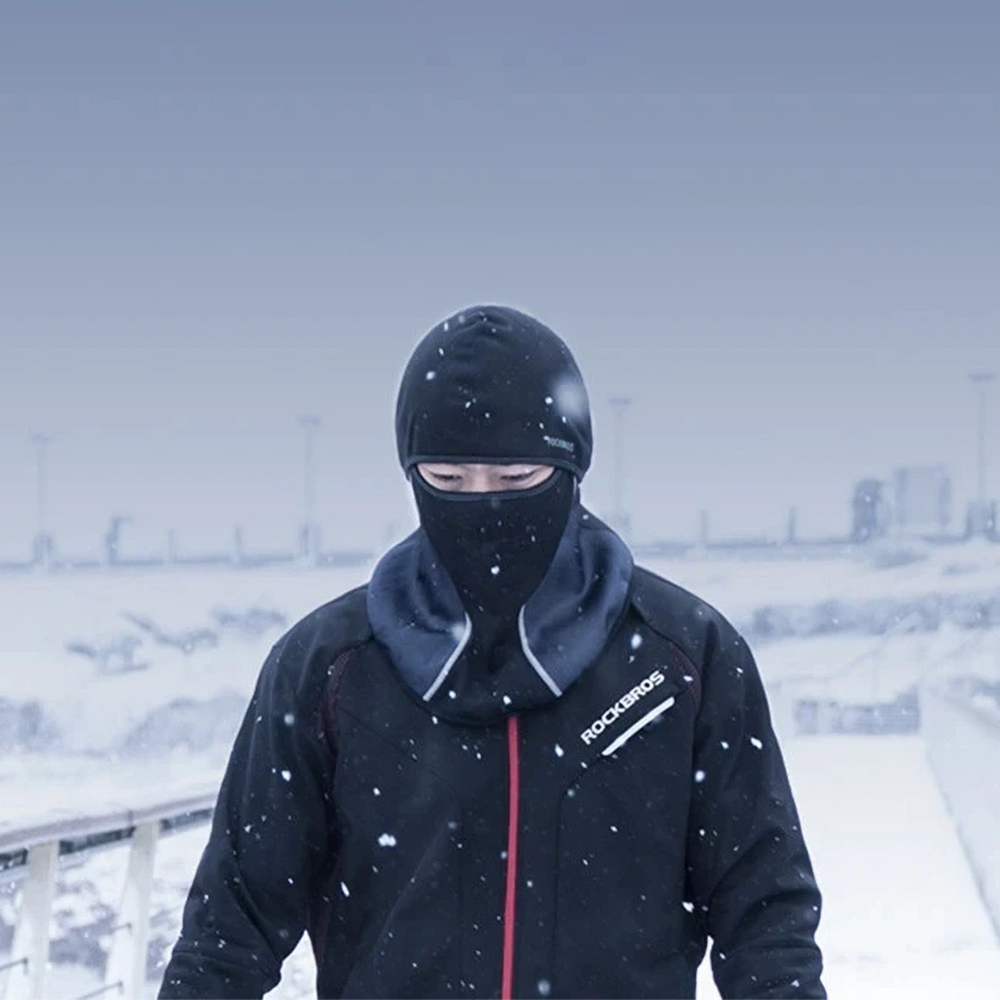 Rockbros LF8113-1 Cycling Balaclava, Universal Size - Black