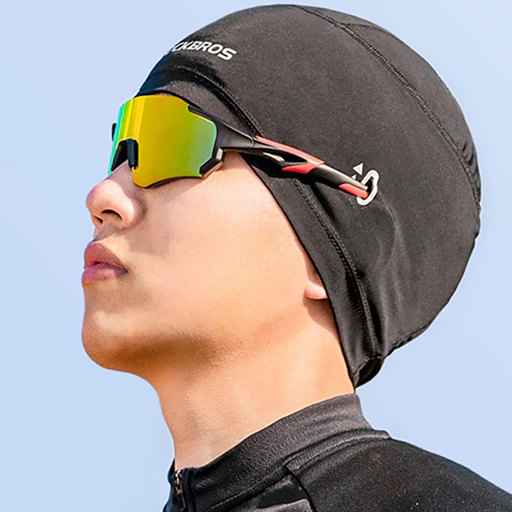 Rockbros YPP037 Cycling Cap with Glasses Cutouts, Black