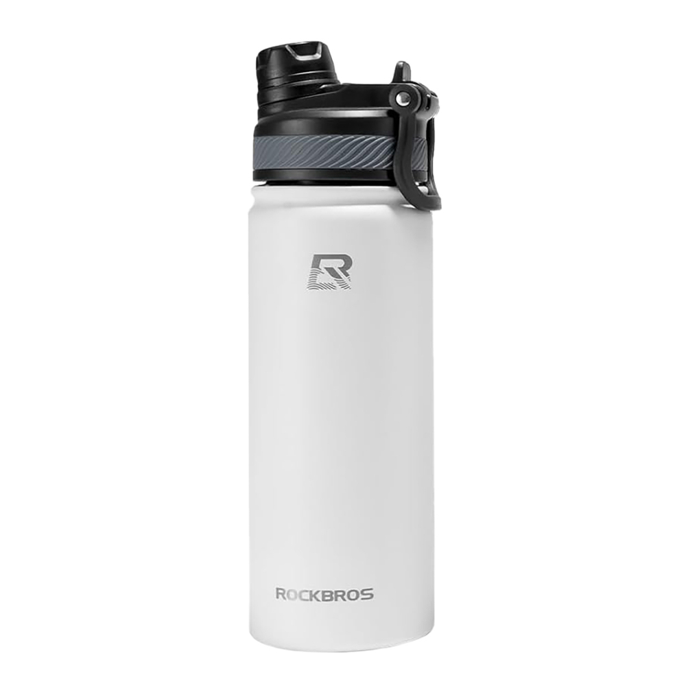 Rockbros Thermal Bicycle Bottle 550 ml, White