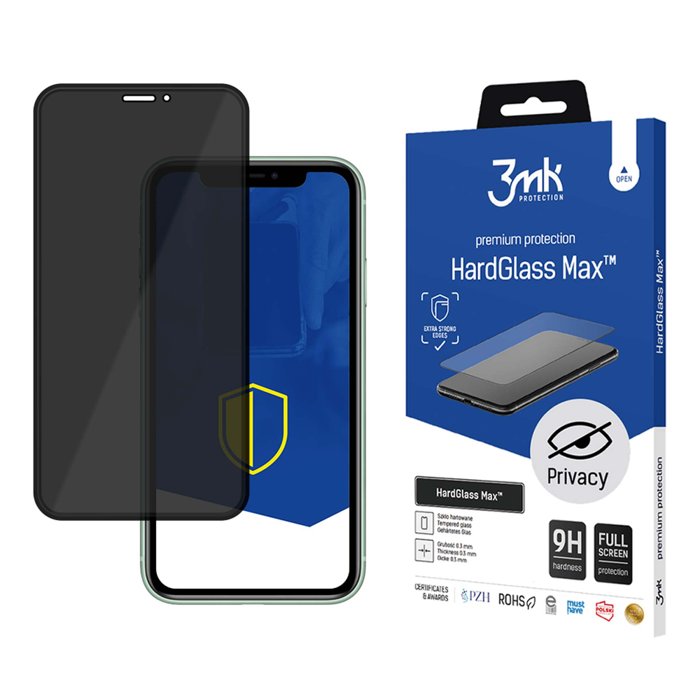 3mk HardGlass Max Privacy apsauginis stiklas iPhone XS Max / 11 Pro Max