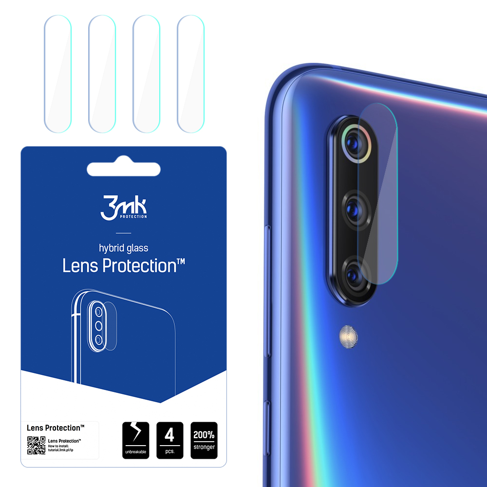 Xiaomi Mi 9T 3MK Lens Protection Back Camera Tempered Glass Protector, 4 pcs.