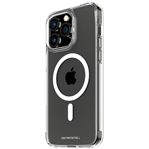 PanzerGlass HardCase dėklas su MagSafe, skirtas iPhone 15 Pro Max, skaidrus