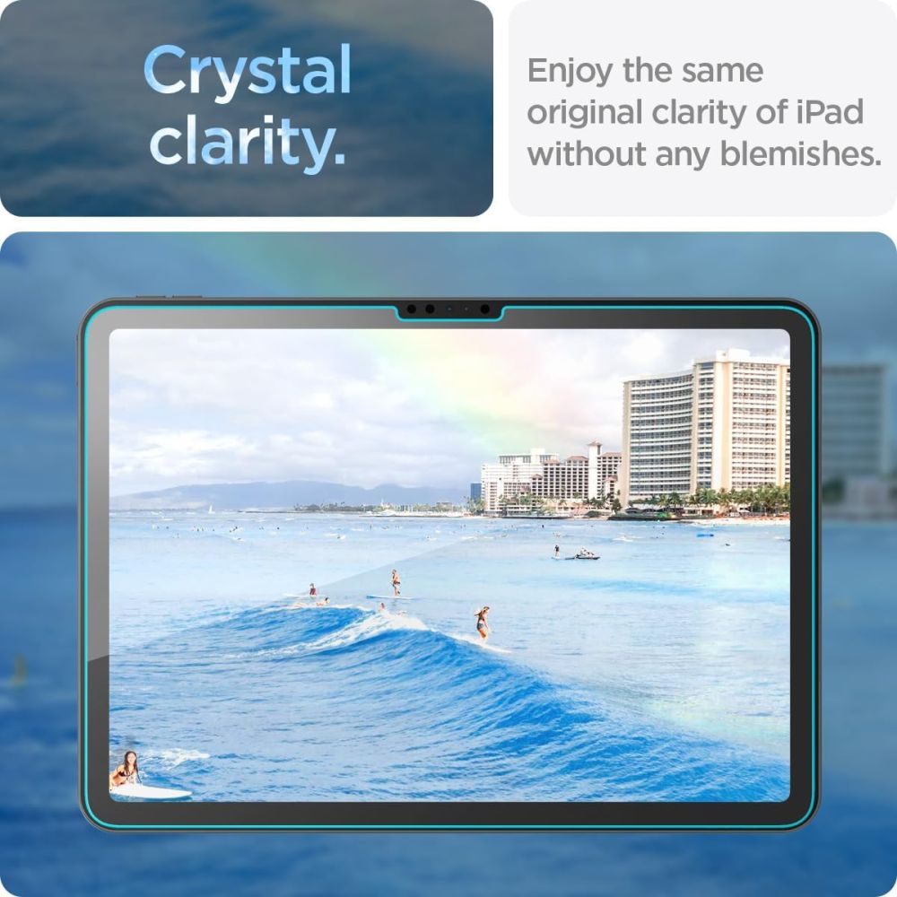Apsauginis stiklas Spigen Glas.tR EZ Fit, skirtas iPad Air 11\" (2024)