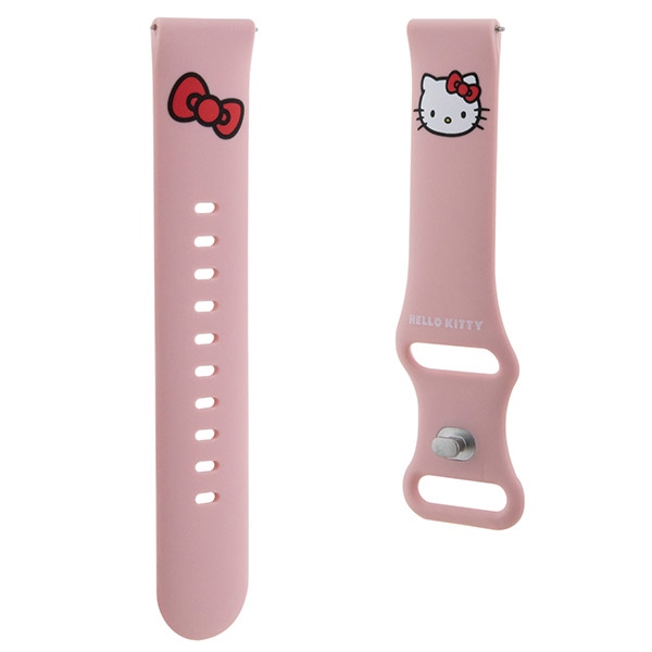 Hello Kitty Silicone Kitty Head išmaniojo laikrodžio dirželis 20 mm, rožinis