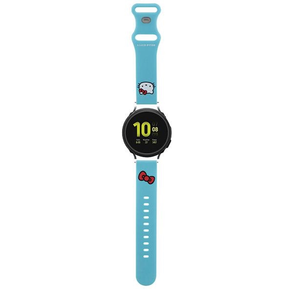 Hello Kitty Universal Silicone Strap 20mm Silicone Kitty Head, Blue