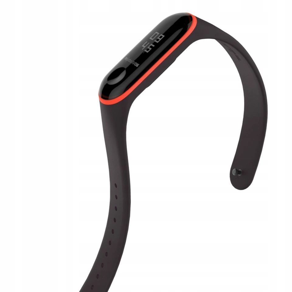 Tech-Protect Smooth case for Xiaomi Mi Band 3/4 - black and red