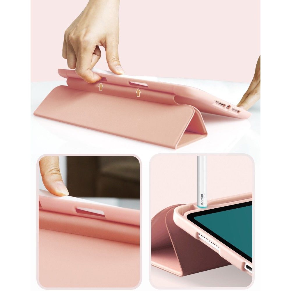 Tech-Protect SC Pen atverčiamasis dėklas iPad 10.2 (2019-2021), rožinis
