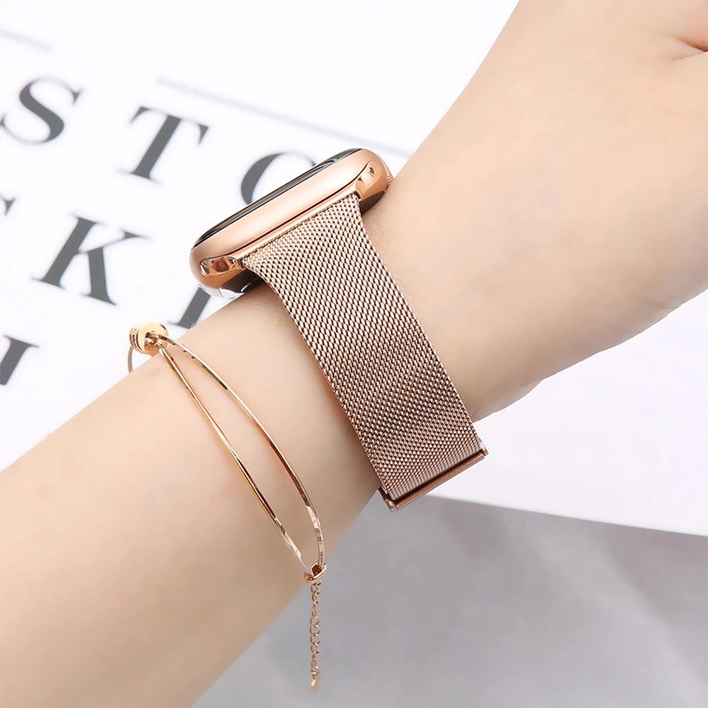 Tech-Protect Thin Milanese bracelet for Apple Watch 4 / 5 / 6 / 7 / 8 / 9 / SE (38/40/41 mm) - gold