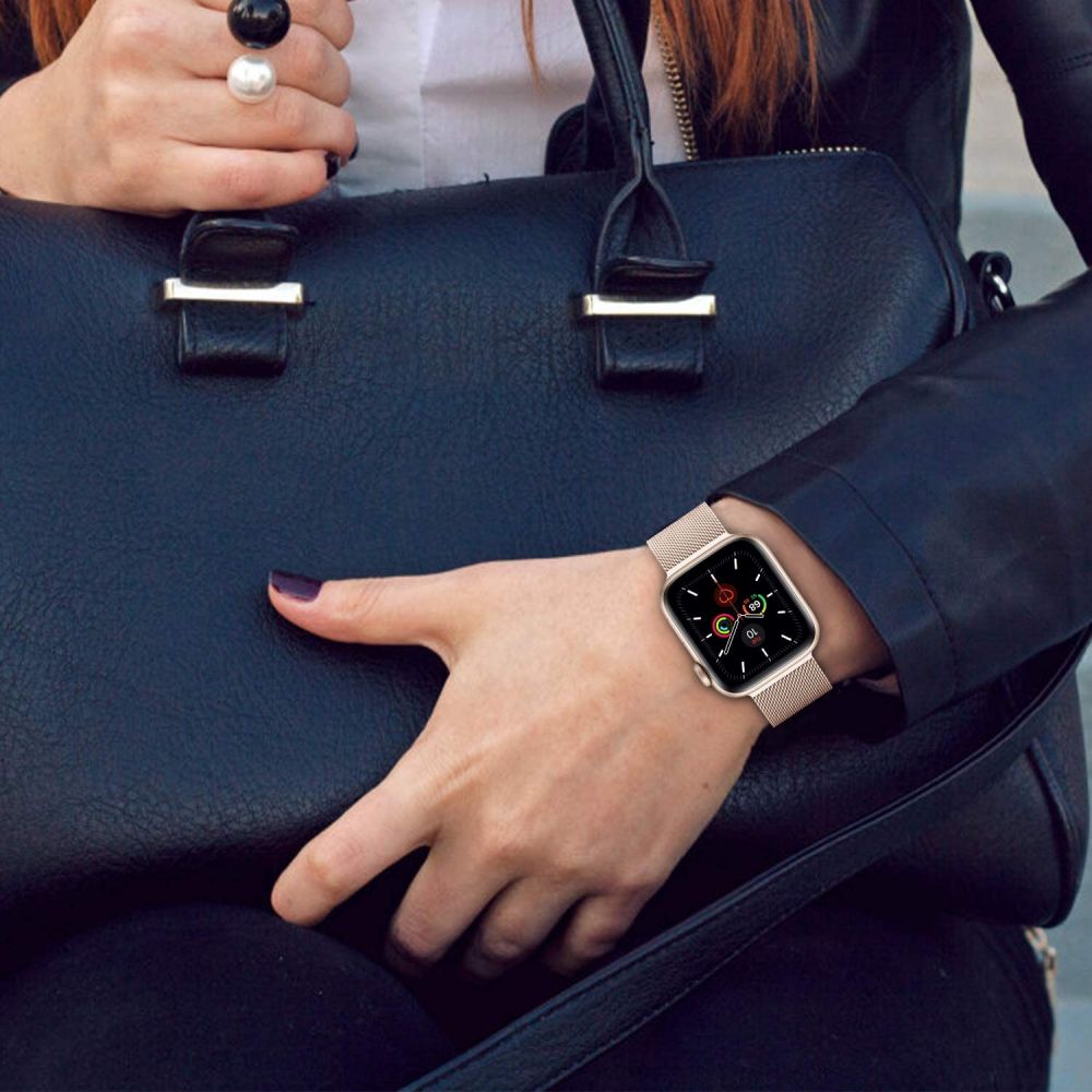 Tech-Protect MilaneseBand dirželis Apple Watch (42/44/45/49 mm), juodas